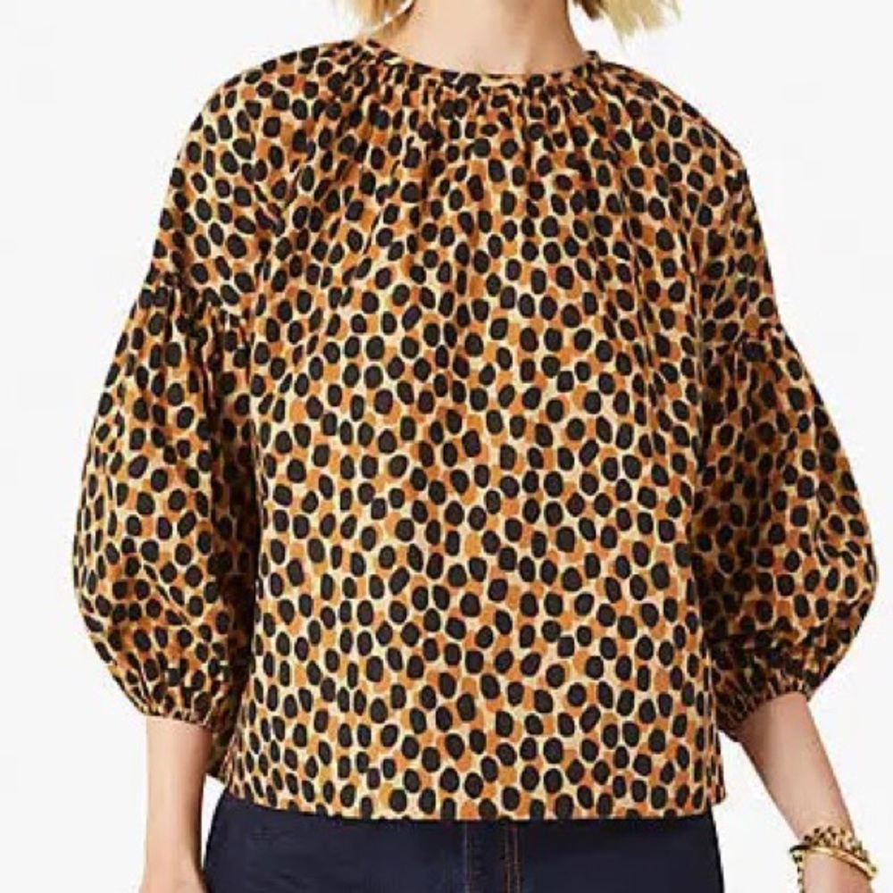 Kate spade leopard XS top